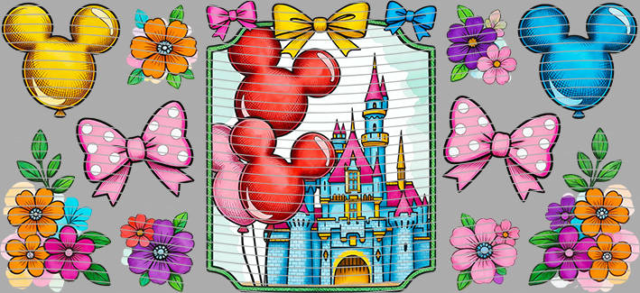 16oz Disney style-D-3404